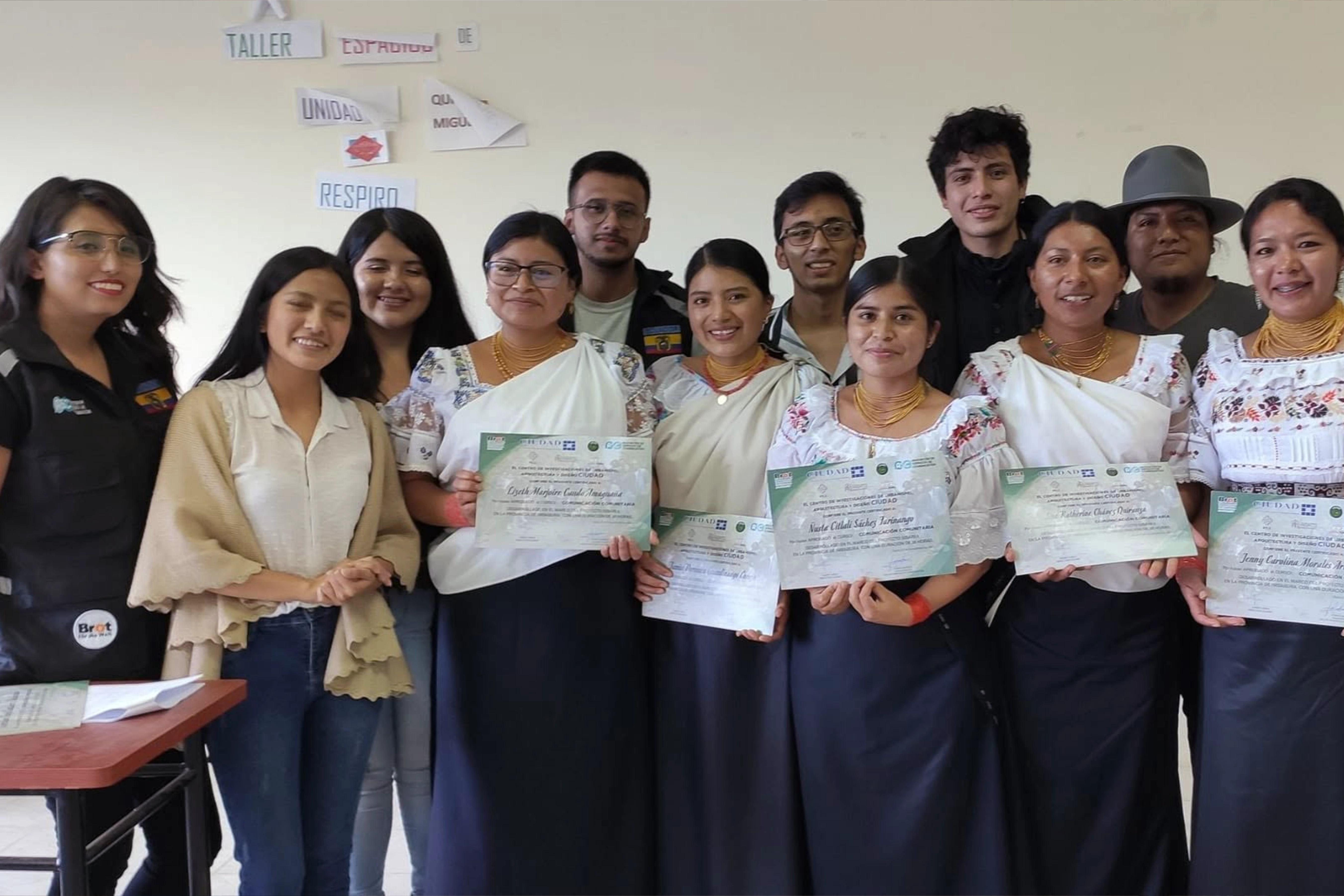Capacitación en la comunidad de Pawkar, Otavalo